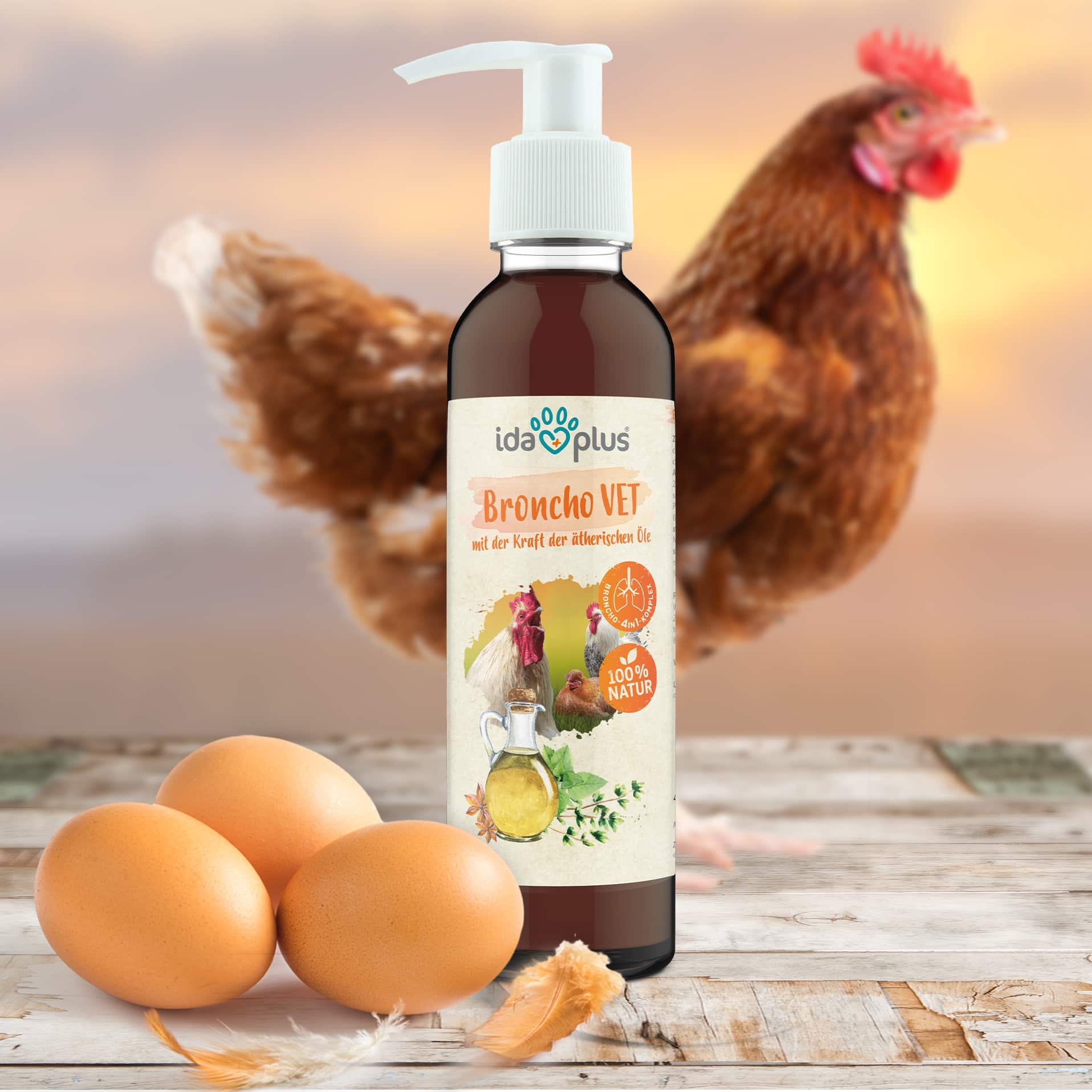 Broncho VET 200 ml für Hühner & Küken - unterstützt die Atemwege Broncho VET 200 ml für Hühner & Küken - unterstützt die Atemwege