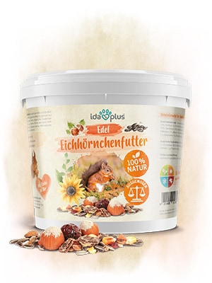Eichhörnchenfutter Eine Dose Eichhörnchenfutter