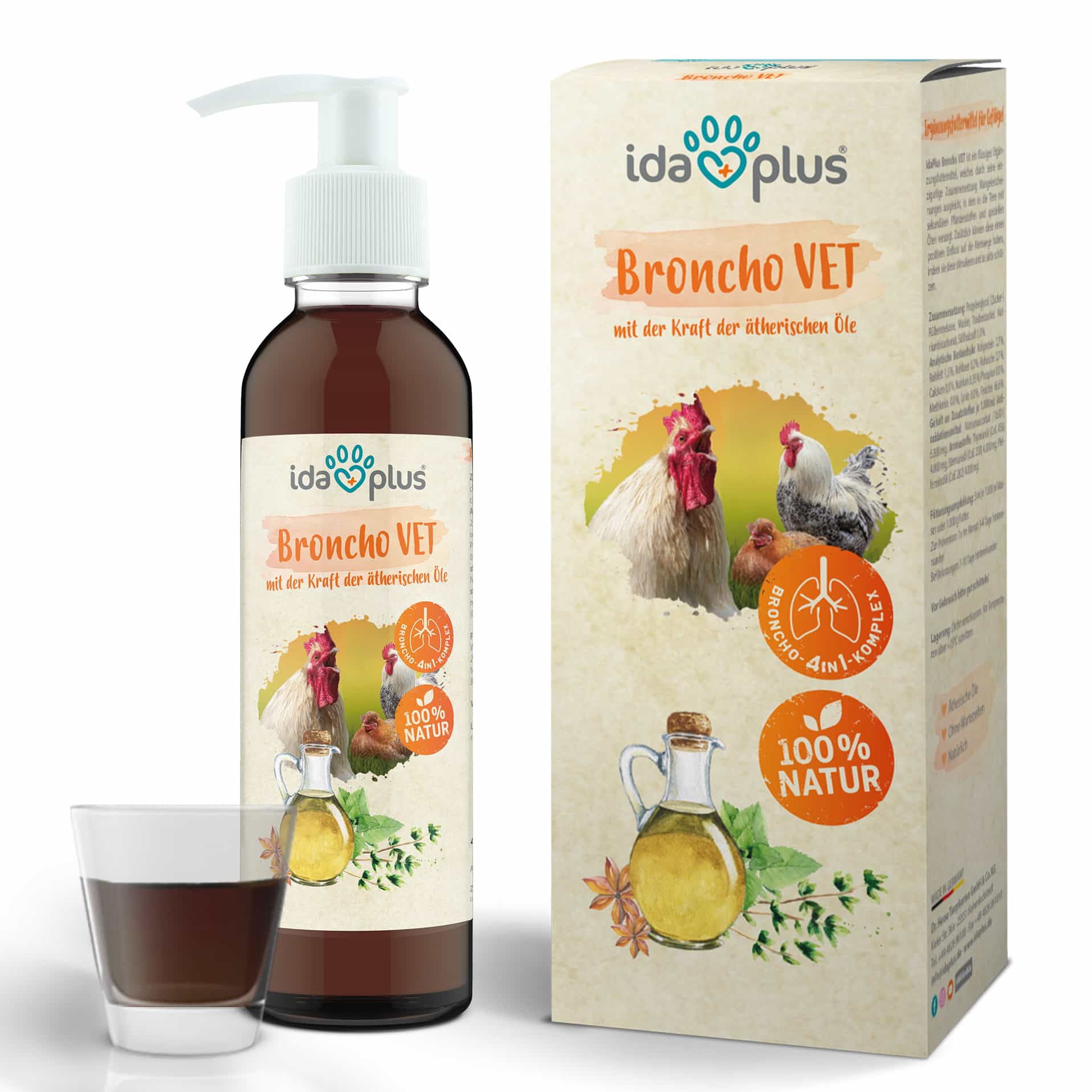 Broncho VET 200 ml für Hühner & Küken - unterstützt die Atemwege Broncho VET 200 ml für Hühner & Küken - unterstützt die Atemwege