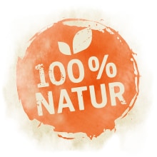 100% Natur Ein Symbol mit der Aufschrift: '100% Natur'
