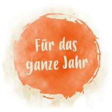 Für das ganze Jahr Ein Symbol mit der Aufschrift für das ganze Jahr